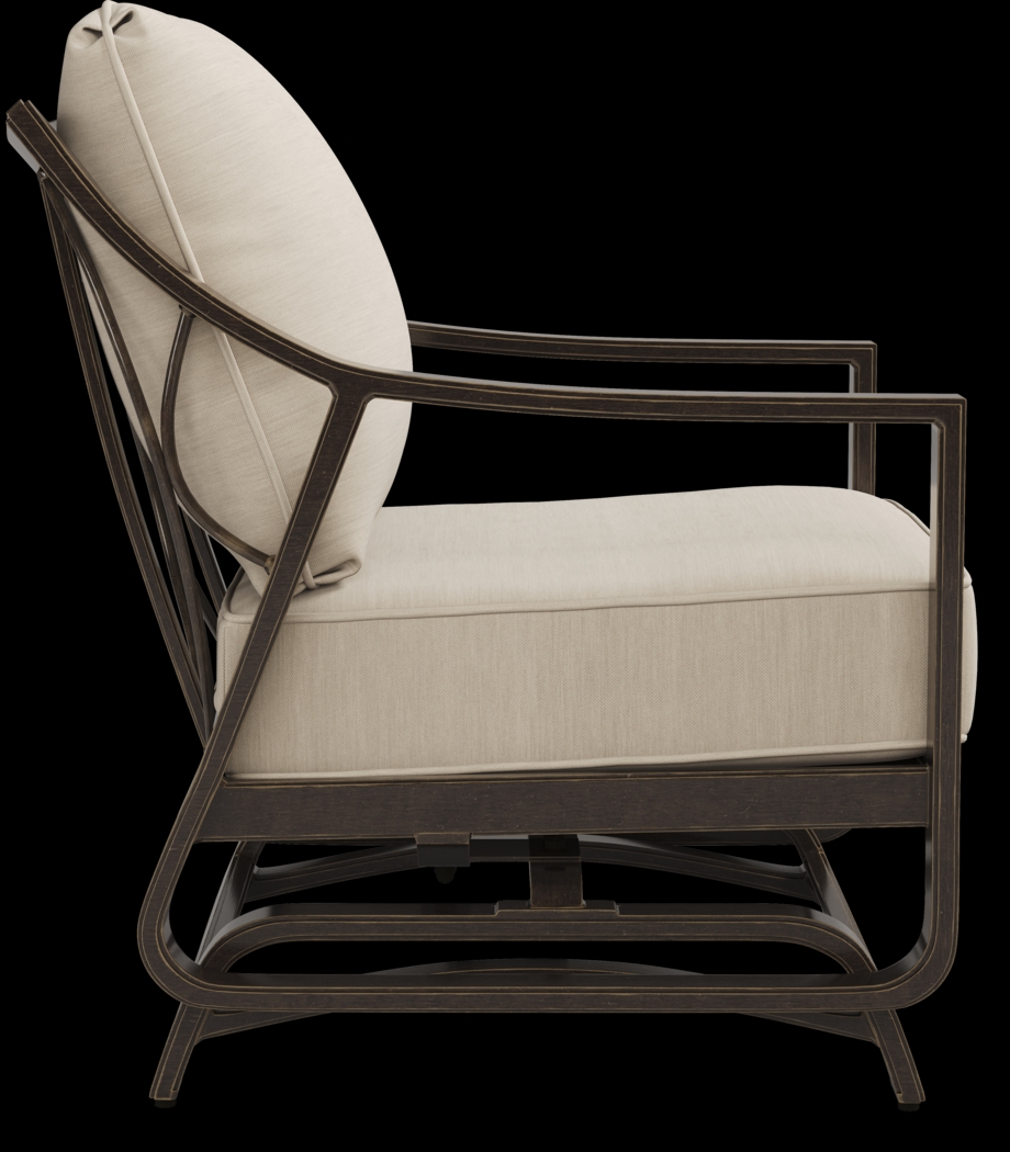 Manchester Hill Antique Bronze Outdoor Rocker Chair - Thumbnail - Image 4