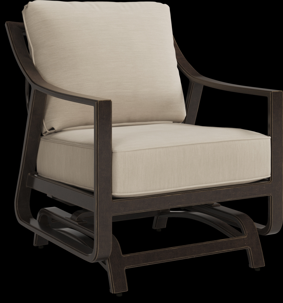 Manchester Hill Antique Bronze Outdoor Rocker Chair - Thumbnail - Image 1