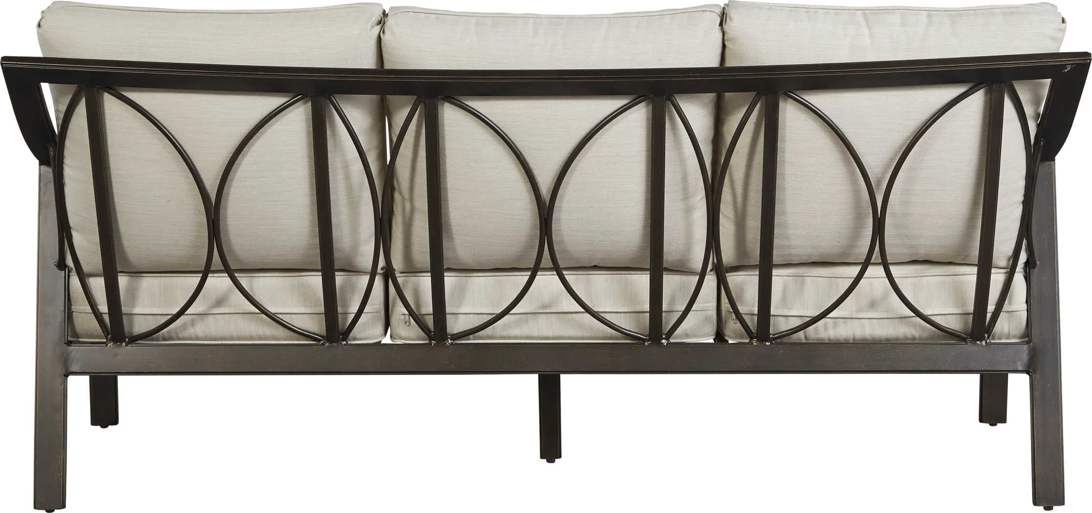 Manchester Hill Antique Bronze Outdoor Sofa - Thumbnail - Image 4