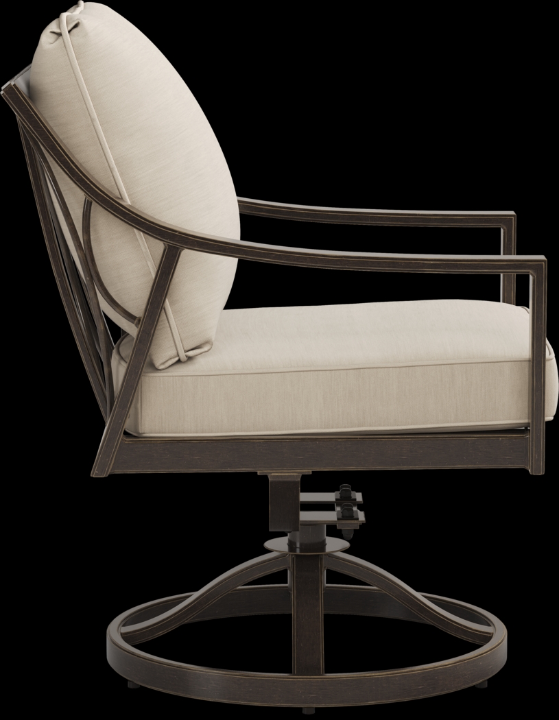 Manchester Hill Antique Bronze 7 Pc Rectangle Outdoor Dining Set - Thumbnail - Image 7