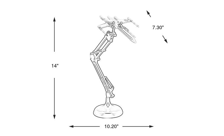 Dimension Image. Please refer to the Dimension Tab on this page for dimension details.