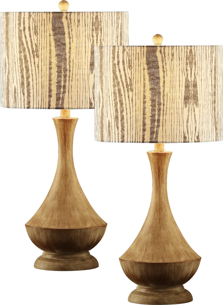 Mandela Cove Brown Set of 2 Lamps - Thumbnail - Image 1