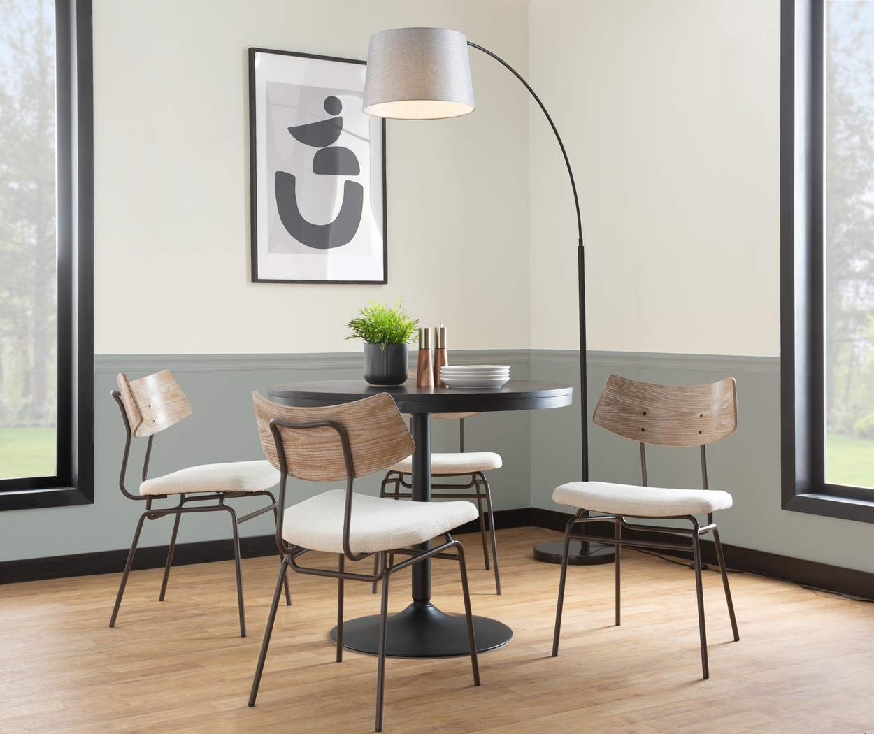 Mandigo Cream Side Chair Set of 2 - Thumbnail - Image 2