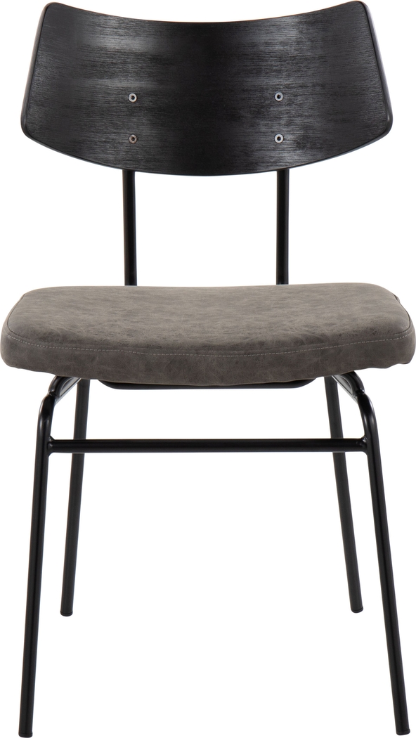 Mandigo Dark Gray Side Chair Set of 2 - Thumbnail - Image 6