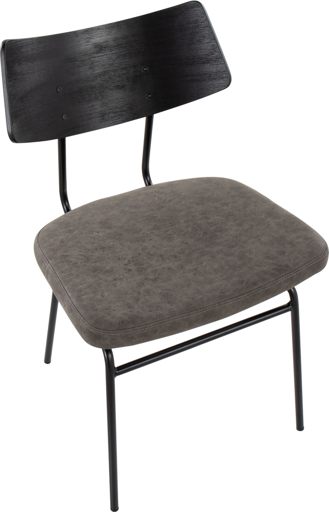 Mandigo Dark Gray Side Chair Set of 2 - Thumbnail - Image 7