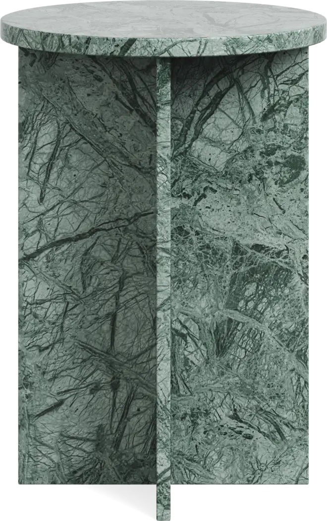 Mandine Green Marble Accent Table - Thumbnail - Image 1