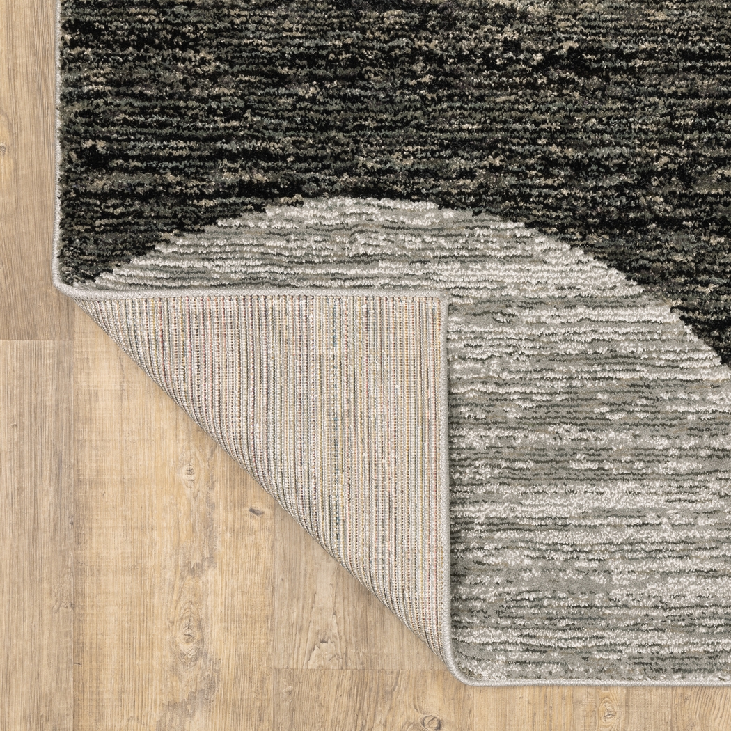 Mandla Charcoal 6'7 x 9'6 Rug - Thumbnail - Image 4