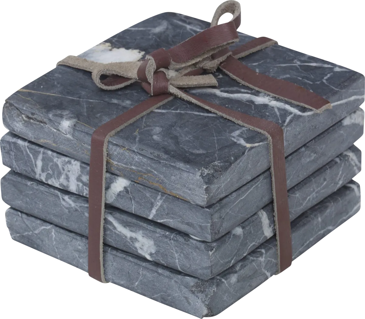 Mandover Black Coaster, Set of 4 - Thumbnail - Image 1