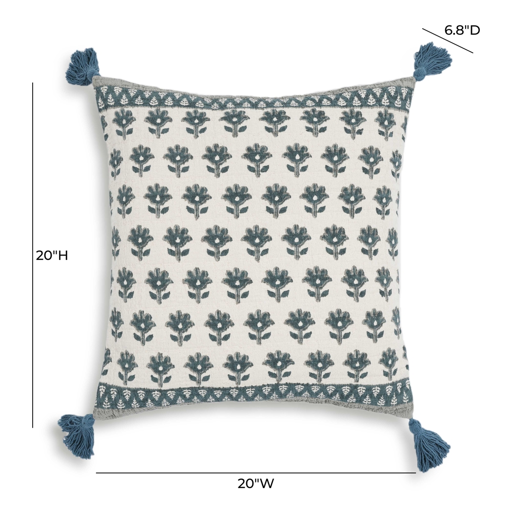 Mandylee Blue Accent Pillow - Thumbnail - Image 4