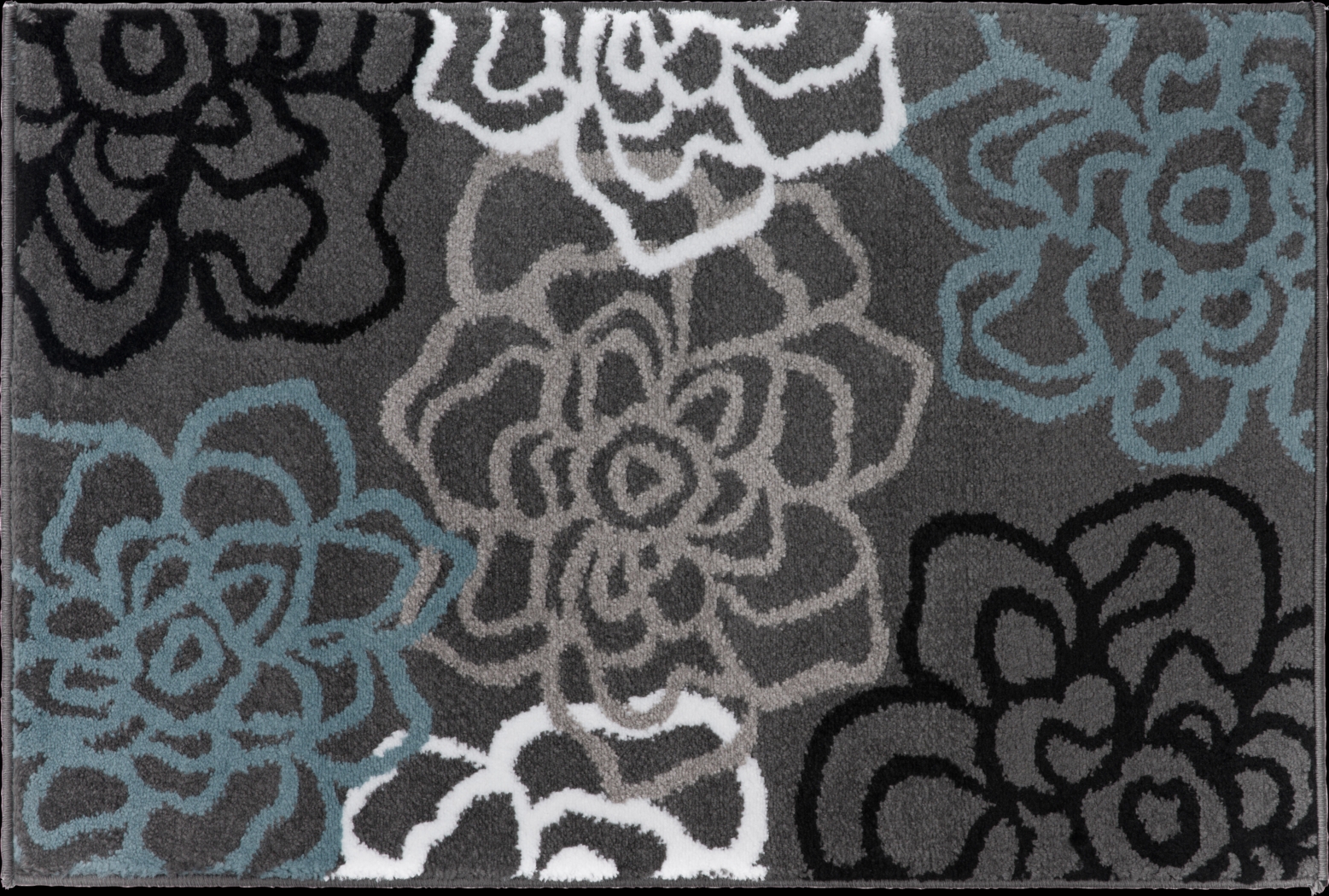 Mangal Dark Gray 2' x 3' Rug - Thumbnail - Image 1