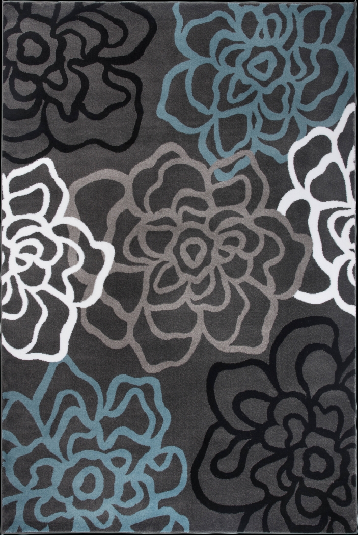 Mangal Dark Gray 7'10 x 10'2 Rug - Thumbnail - Image 1