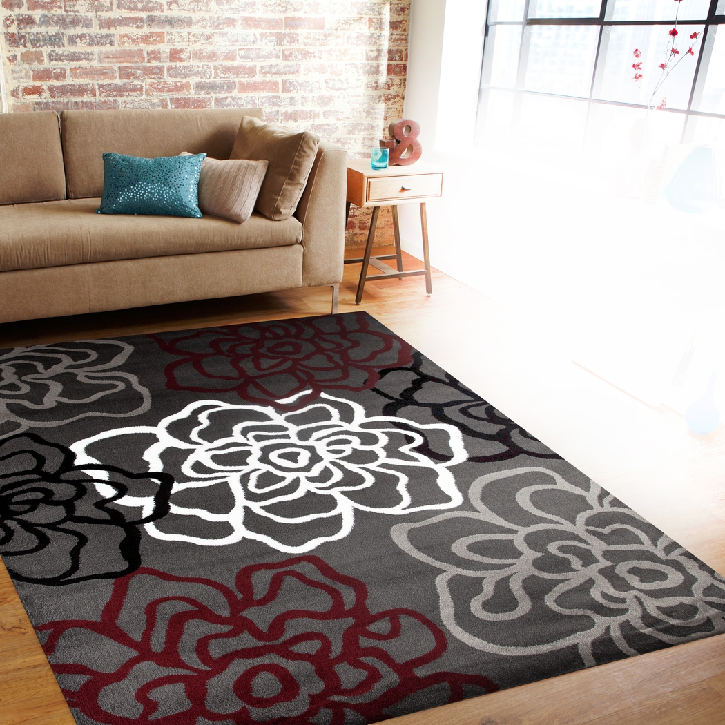 Mangal Red 7'10 x 10'2 Rug - Thumbnail - Image 3