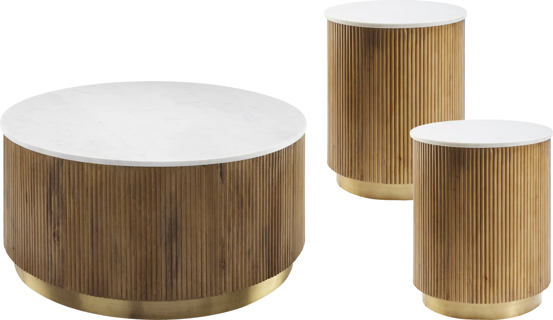 Salinger Brown Leather 8 Pc Living Room - Thumbnail - Image 8