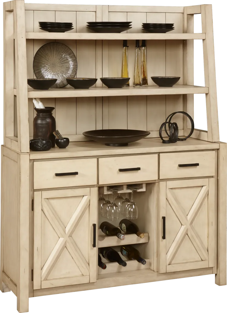 Mango Bisque 2 Pc China Cabinet - Thumbnail - Image 2