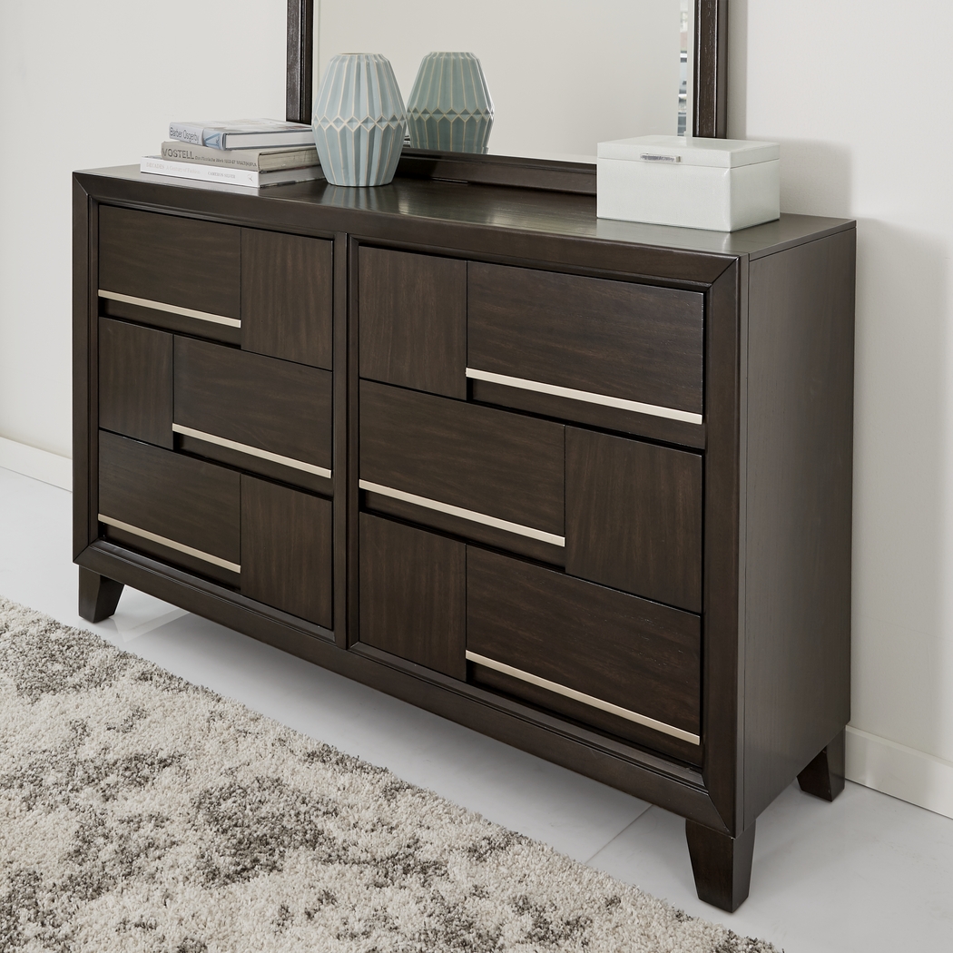 Manhattan Boulevard Espresso 7 Pc Queen Bedroom - Thumbnail - Image 5