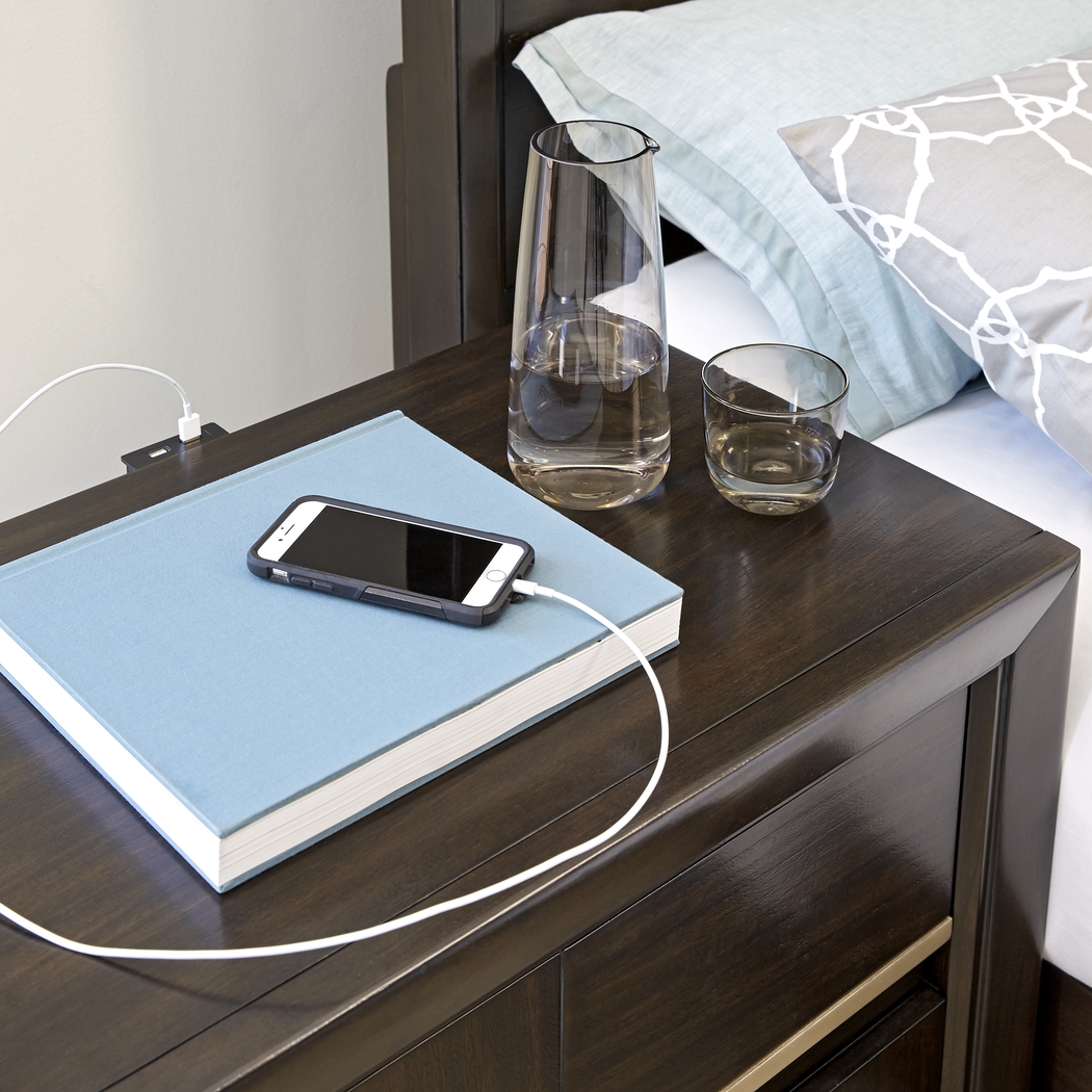 Manhattan Boulevard Espresso 7 Pc Queen Bedroom - Thumbnail - Image 7