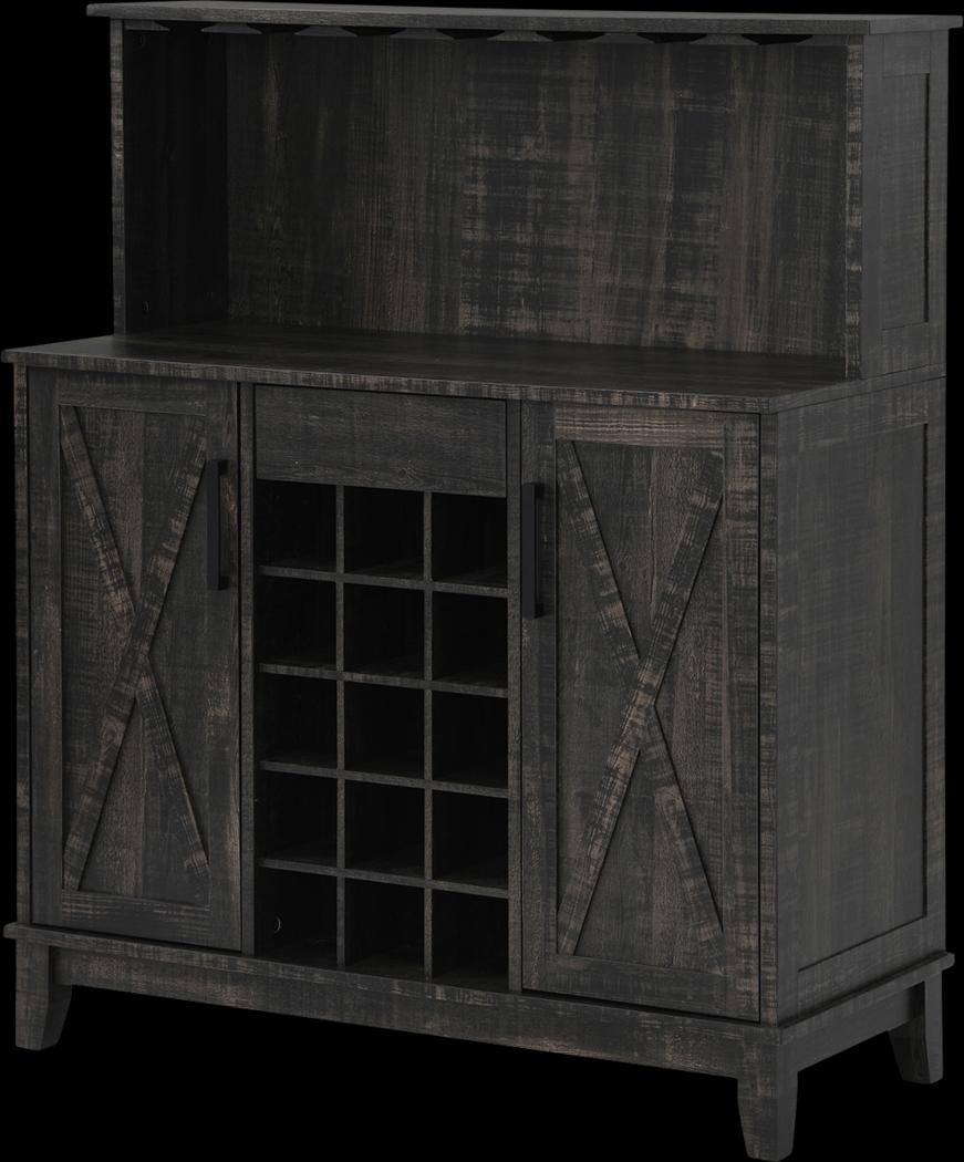 Mankato Charcoal Bar Cabinet - Thumbnail - Image 3