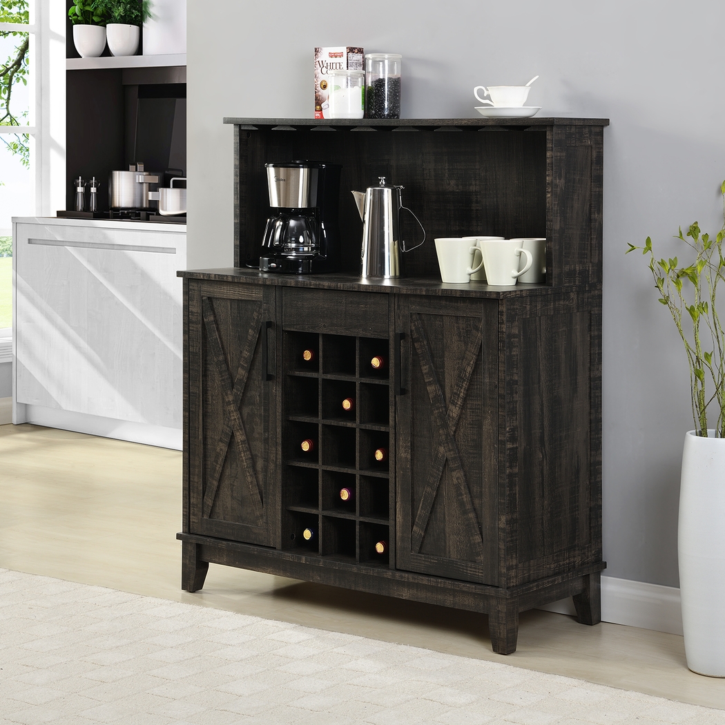 Mankato Charcoal Bar Cabinet - Thumbnail - Image 6