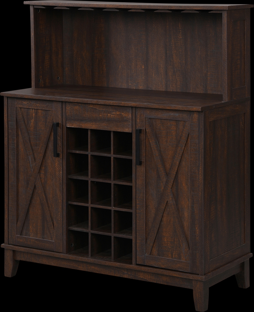 Mankato Mahogany Bar Cabinet - Thumbnail - Image 2
