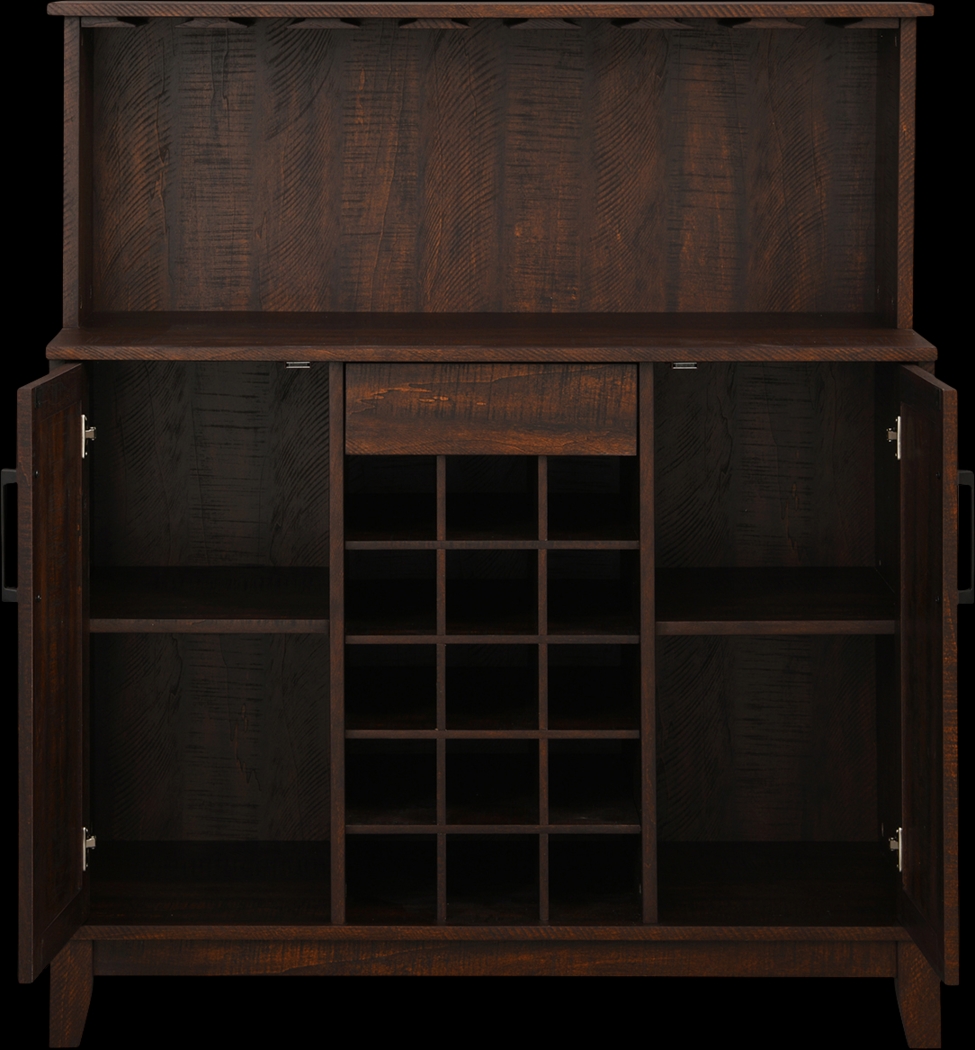 Mankato Mahogany Bar Cabinet - Thumbnail - Image 3
