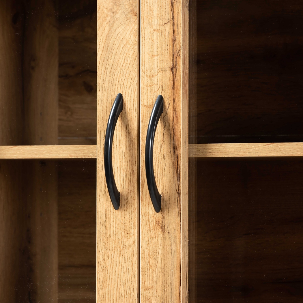 Mannheim Brown Accent Cabinet with Hutch - Thumbnail - Image 5