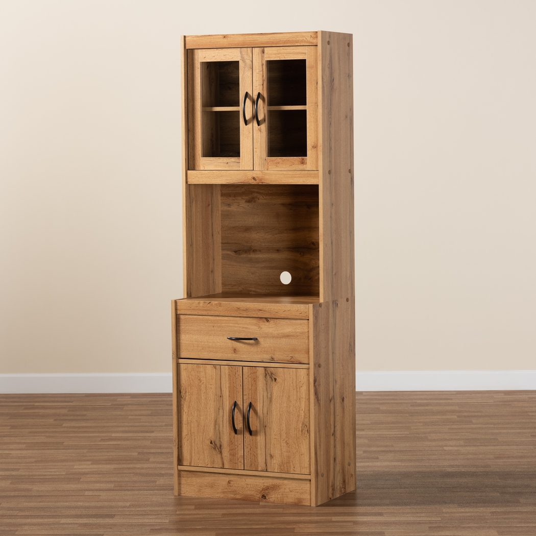 Mannheim Brown Accent Cabinet with Hutch - Thumbnail - Image 6