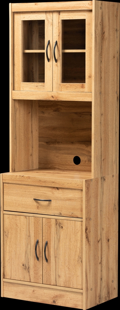 Mannheim Brown Accent Cabinet with Hutch - Thumbnail - Image 1