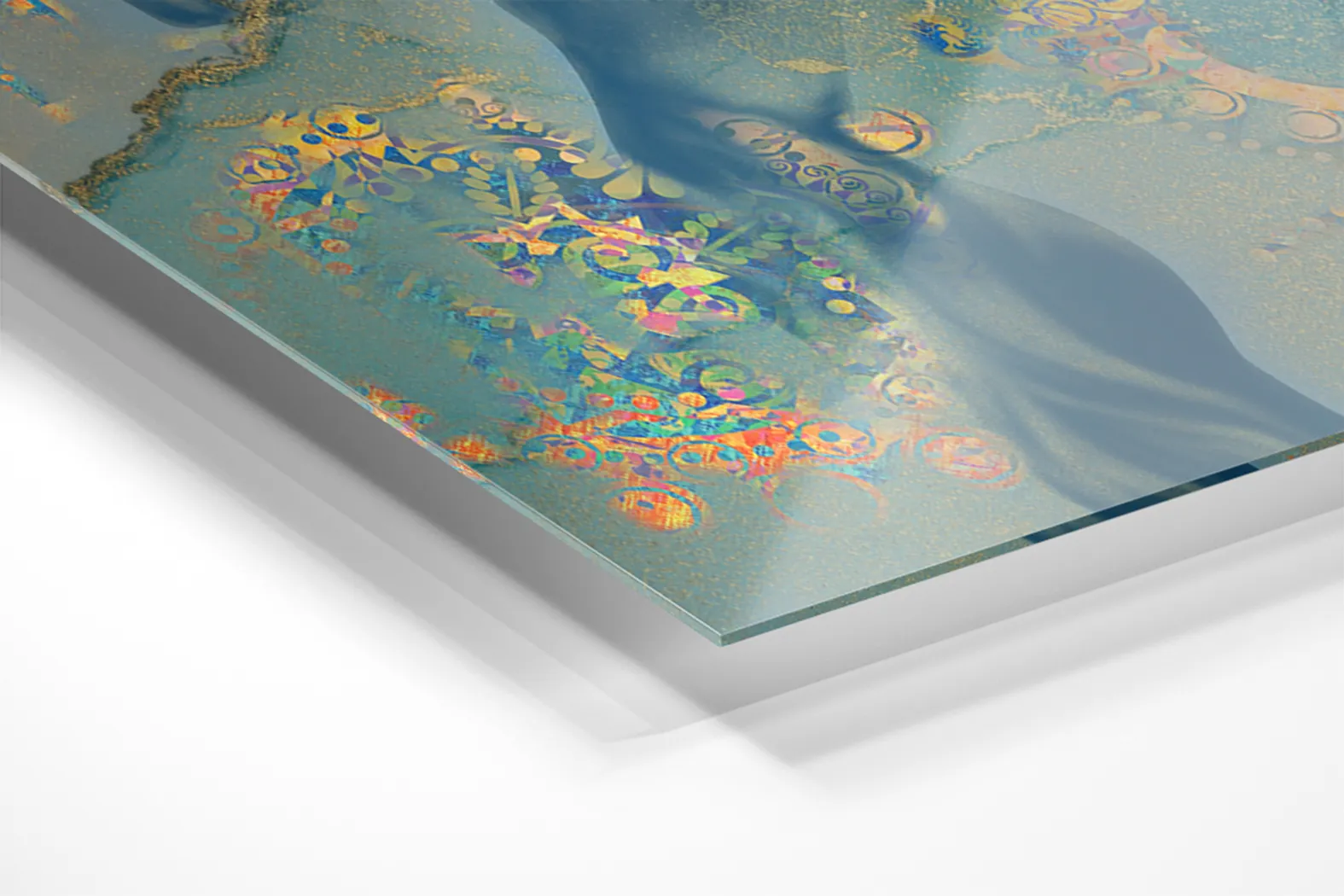 Manolla Teal Artwork - Thumbnail - Image 2