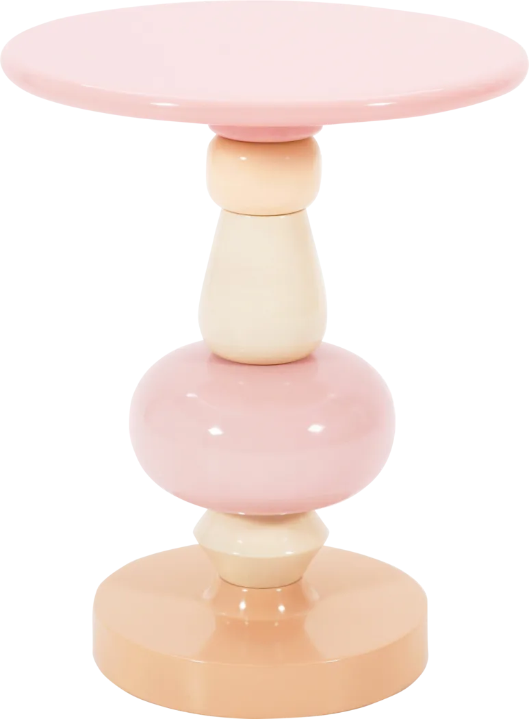 Manomet Pink and Orange End Table - Thumbnail - Image 1