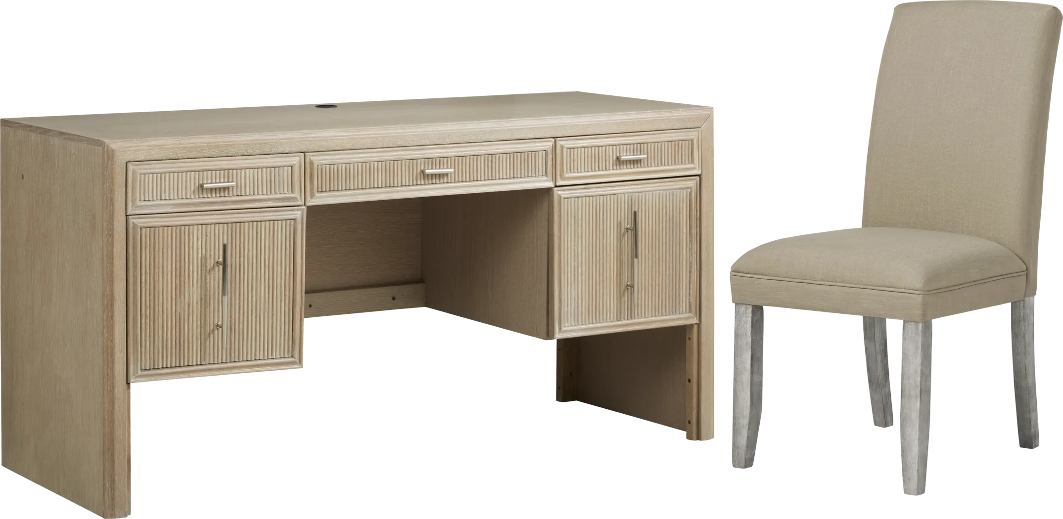 Manor Bridge Taupe Desk and Portobello Chair - Thumbnail - Image 1