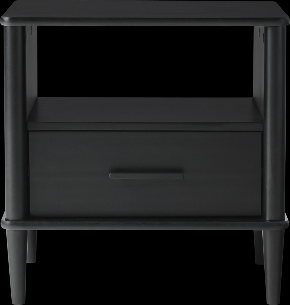 Manorhaven Black Nightstand - Thumbnail - Image 5