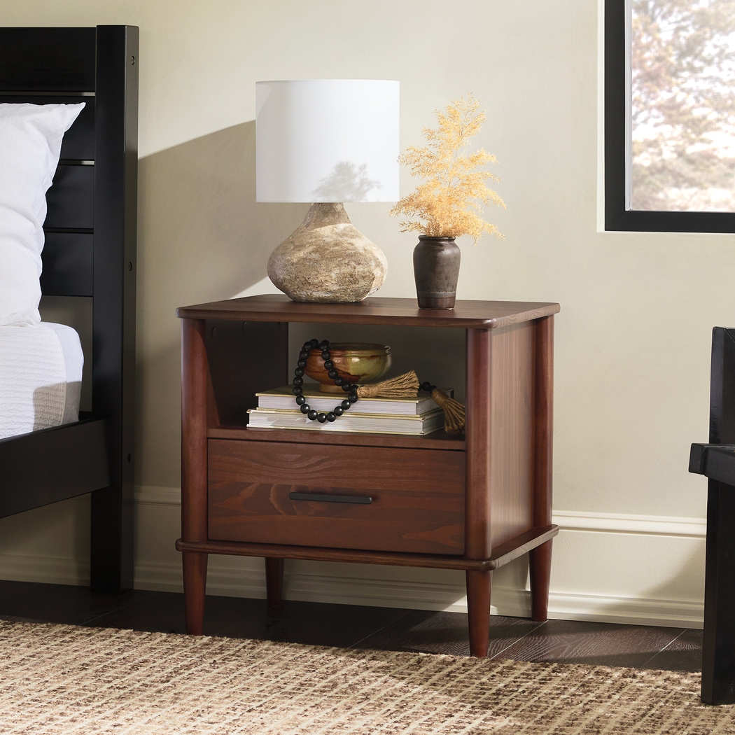 Manorhaven Walnut Nightstand - Thumbnail - Image 2