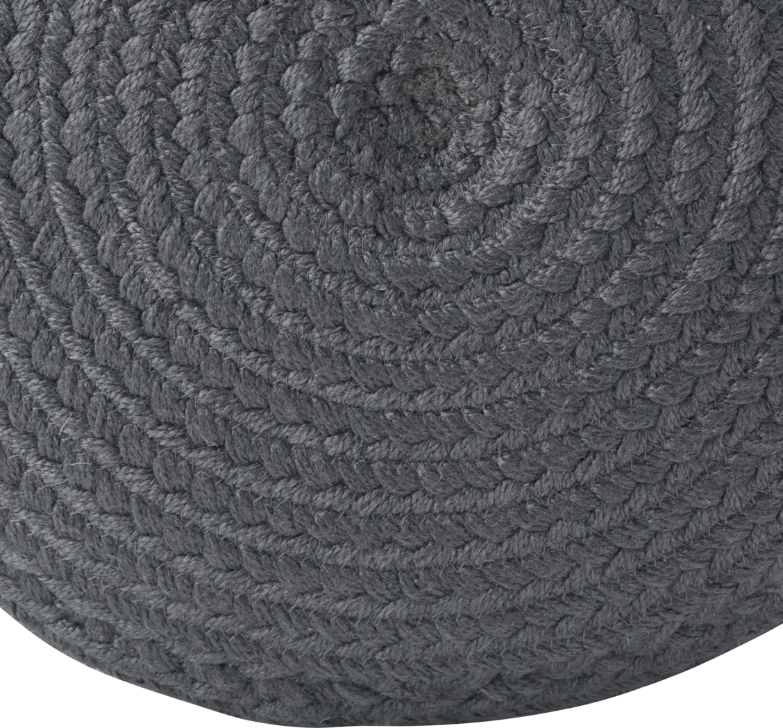 Mansfait Charcoal Indoor/Outdoor Pouf - Thumbnail - Image 3