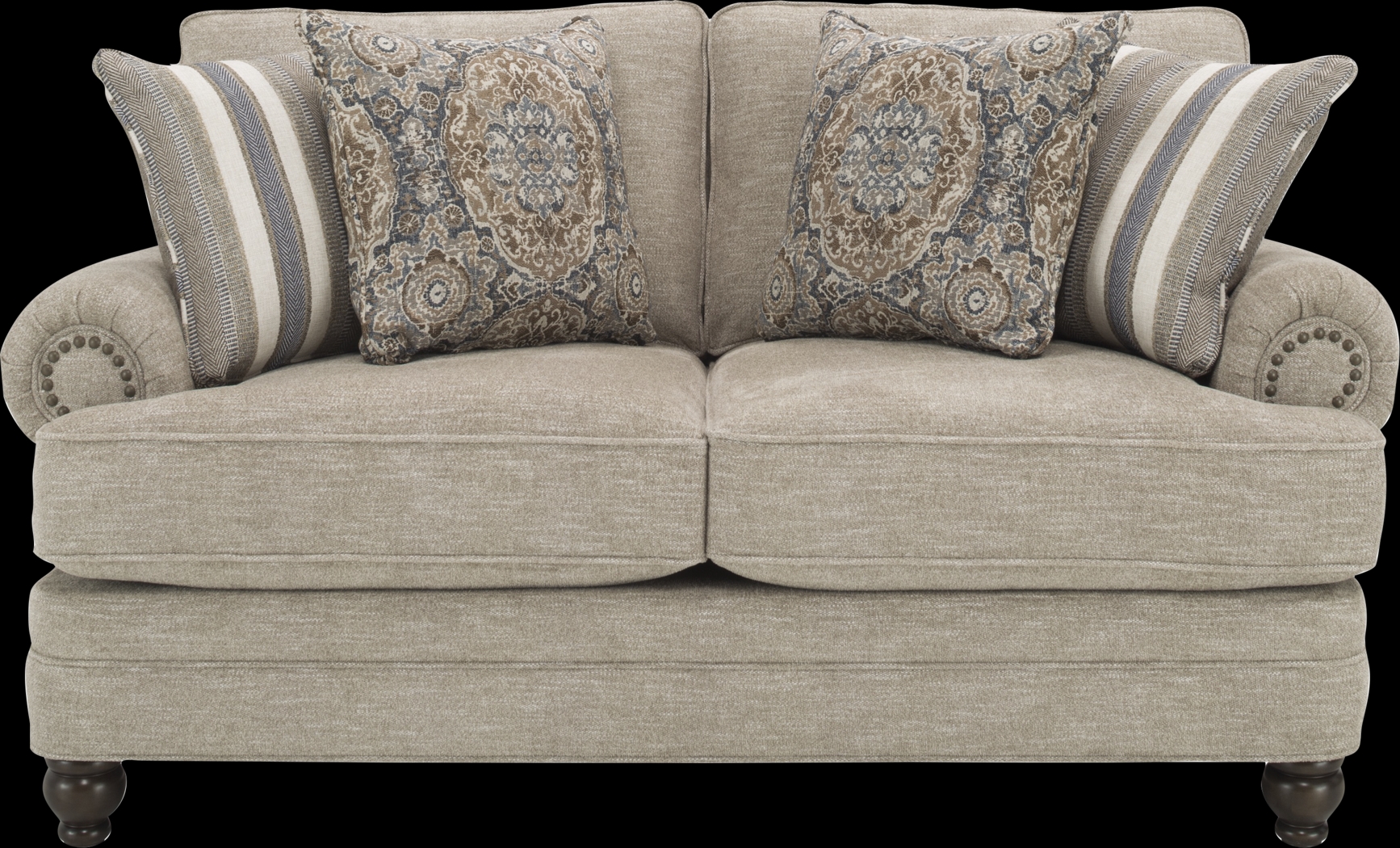 Mansfield Linen Loveseat - Thumbnail - Image 1