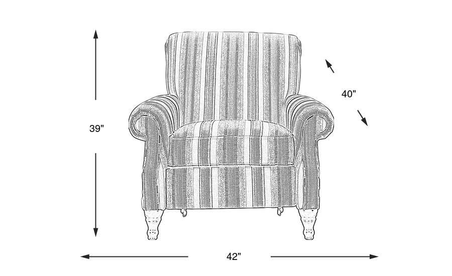 Dimension Image. Please refer to the Dimension Tab on this page for dimension details.