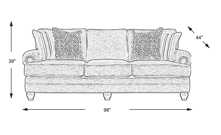 Dimension Image. Please refer to the Dimension Tab on this page for dimension details.
