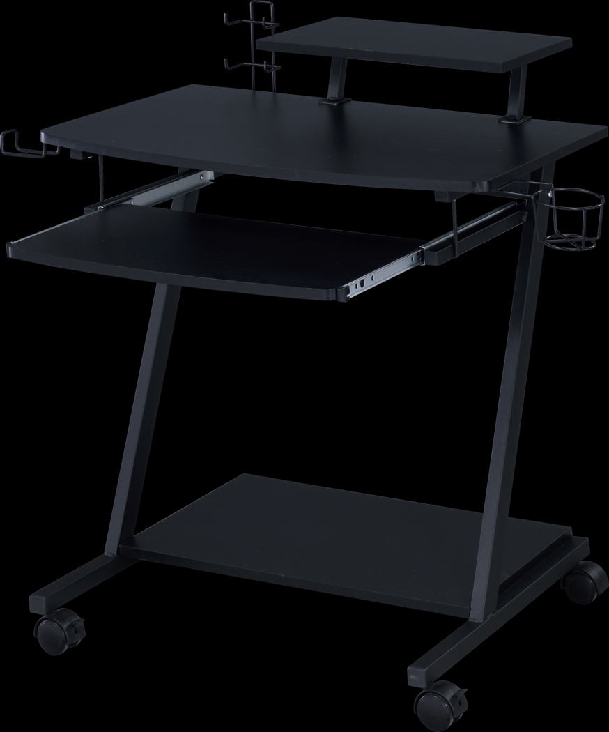 Mansy Black Computer Desk - Thumbnail - Image 2