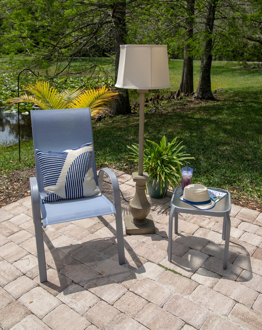Manteo Gray Outdoor Floor Lamp - Thumbnail - Image 4