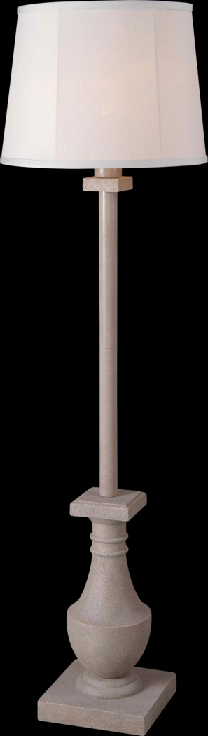Manteo Gray Outdoor Floor Lamp - Thumbnail - Image 1