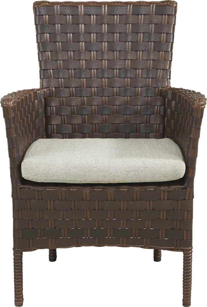 Mantra Brown 7 Pc Outdoor Dining Set with Ash Cushions - Thumbnail - Image 4