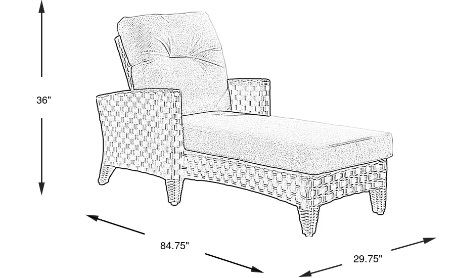 Dimension Image. Please refer to the Dimension Tab on this page for dimension details.