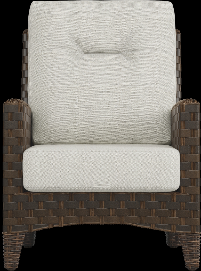 Mantra Brown 4 Pc Outdoor Seating Set with Ash Cushions - Thumbnail - Image 5