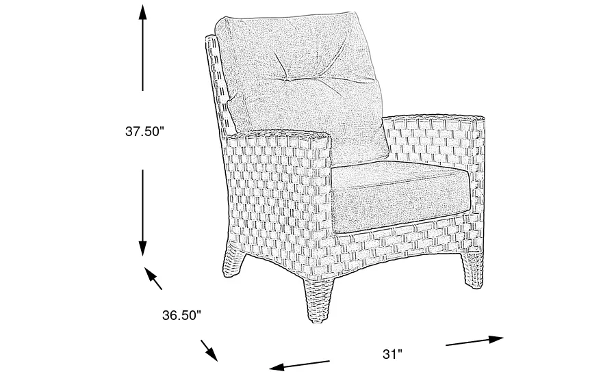 Dimension Image. Please refer to the Dimension Tab on this page for dimension details.