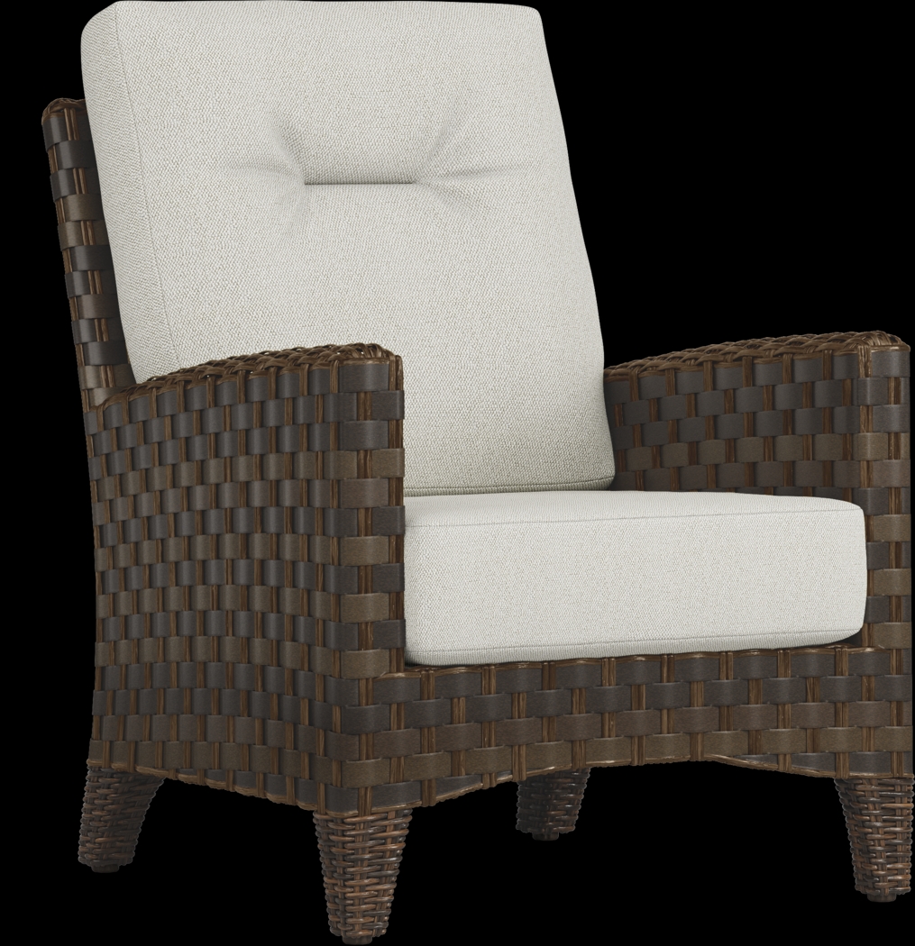 Mantra Brown 4 Pc Outdoor Seating Set with Ash Cushions - Thumbnail - Image 4