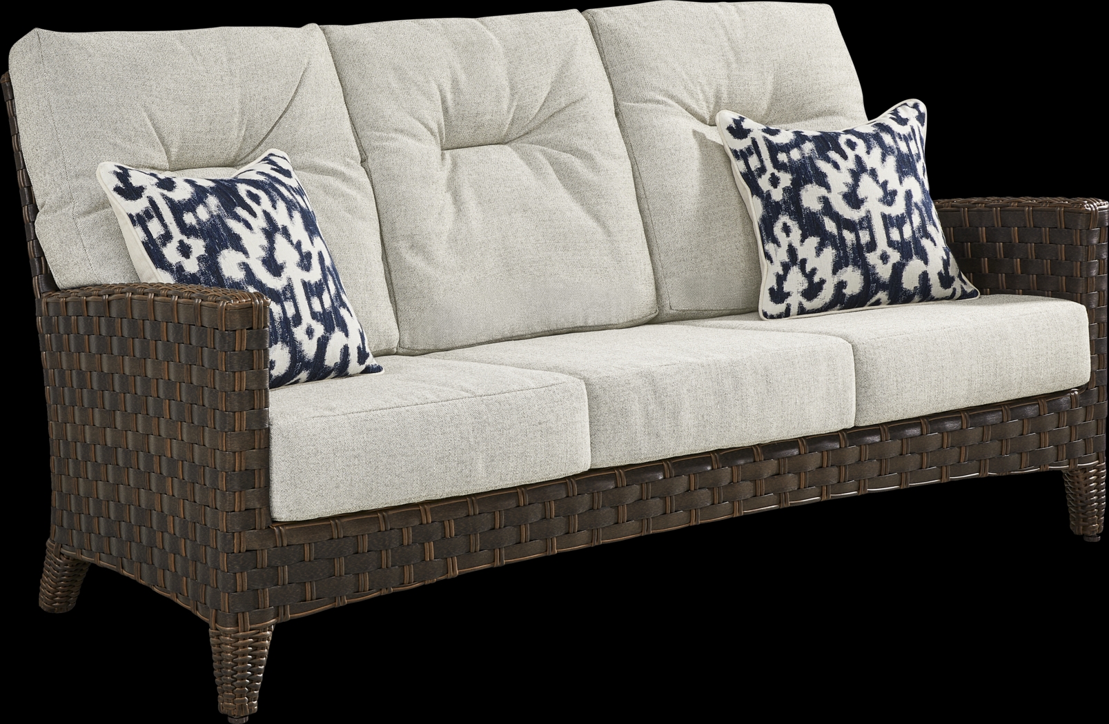 Mantra Brown 4 Pc Outdoor Seating Set with Ash Cushions - Thumbnail - Image 3