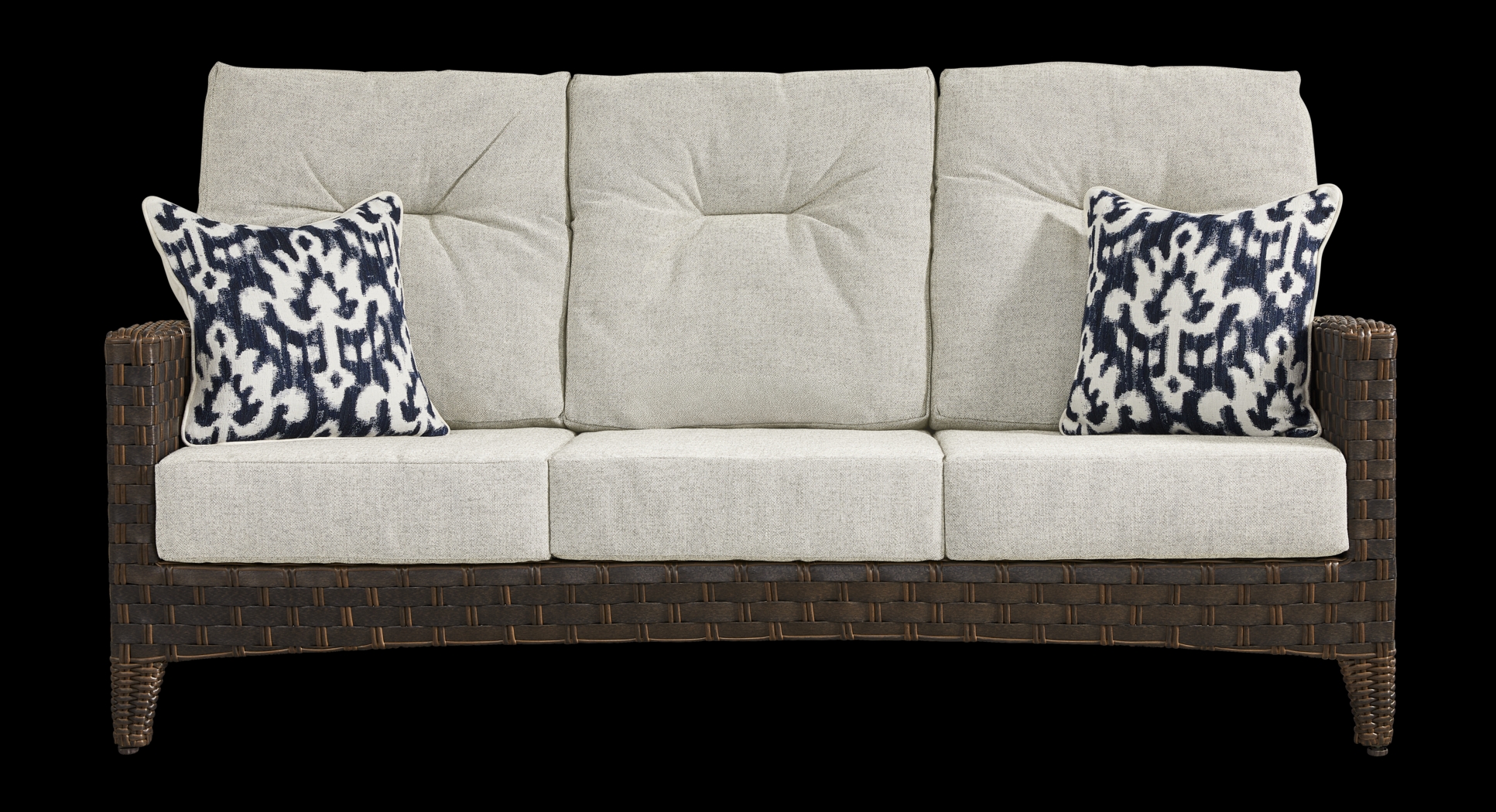 Mantra Brown 4 Pc Outdoor Seating Set with Ash Cushions - Thumbnail - Image 2