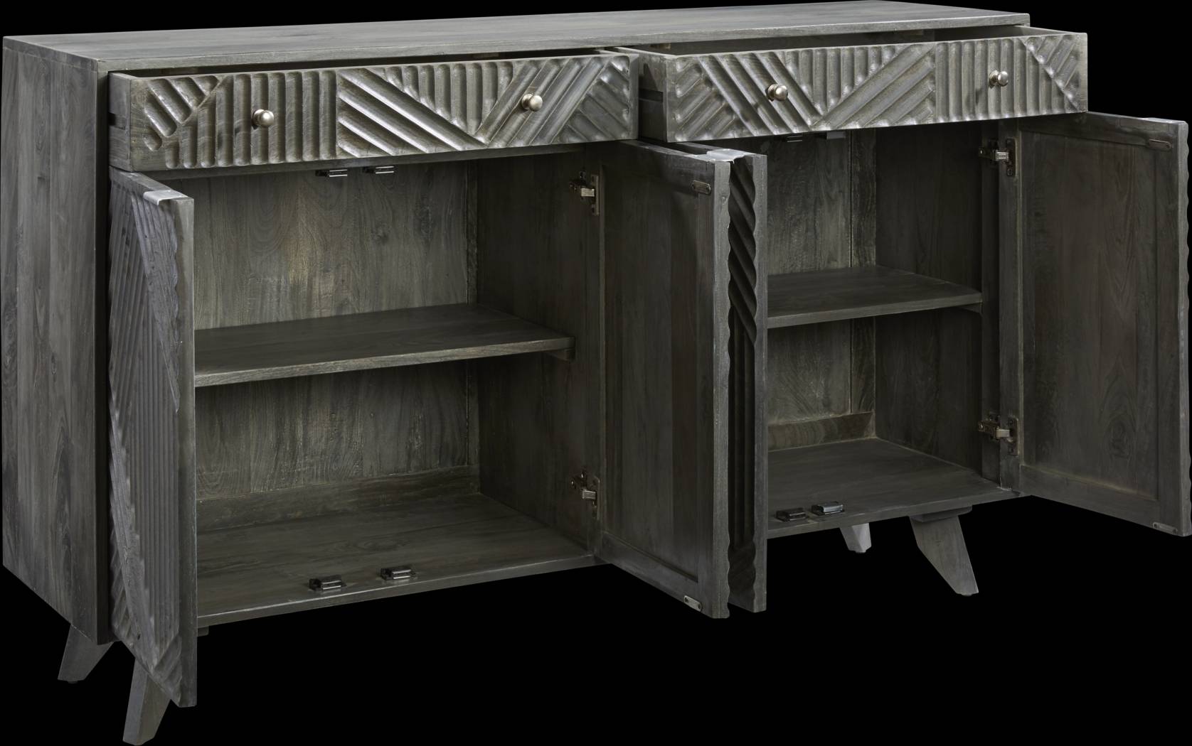 Mantwes Gray Accent Cabinet - Thumbnail - Image 4