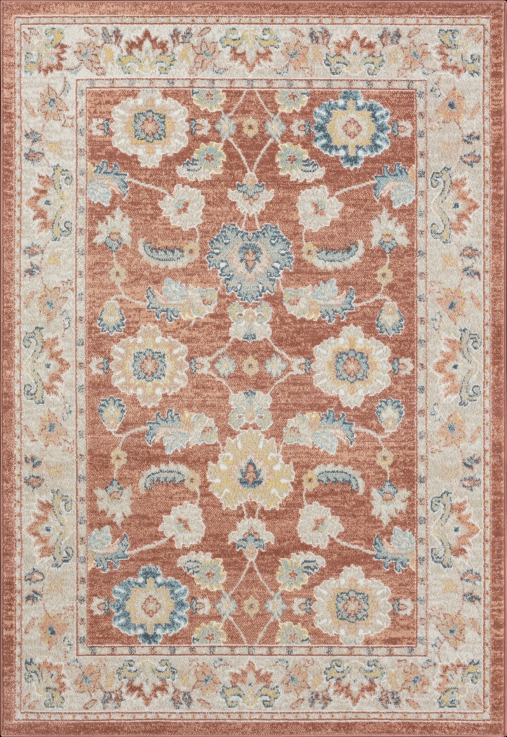 Manu Rust/Ivory 3'11 x 6' Rug - Thumbnail - Image 1
