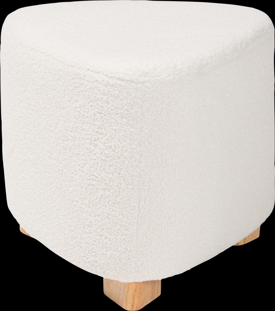 Manucy Ivory Ottoman - Thumbnail - Image 3