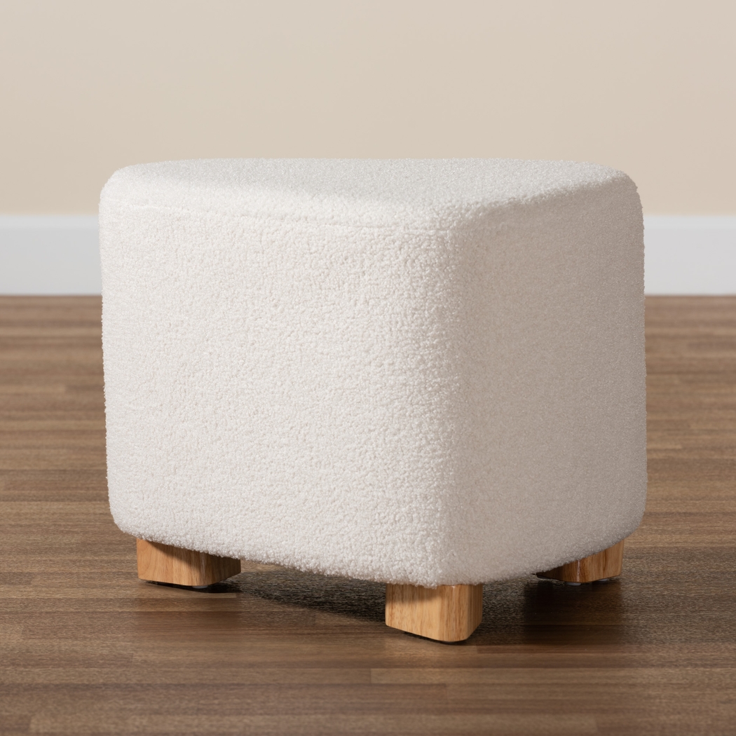 Manucy Ivory Ottoman - Thumbnail - Image 6